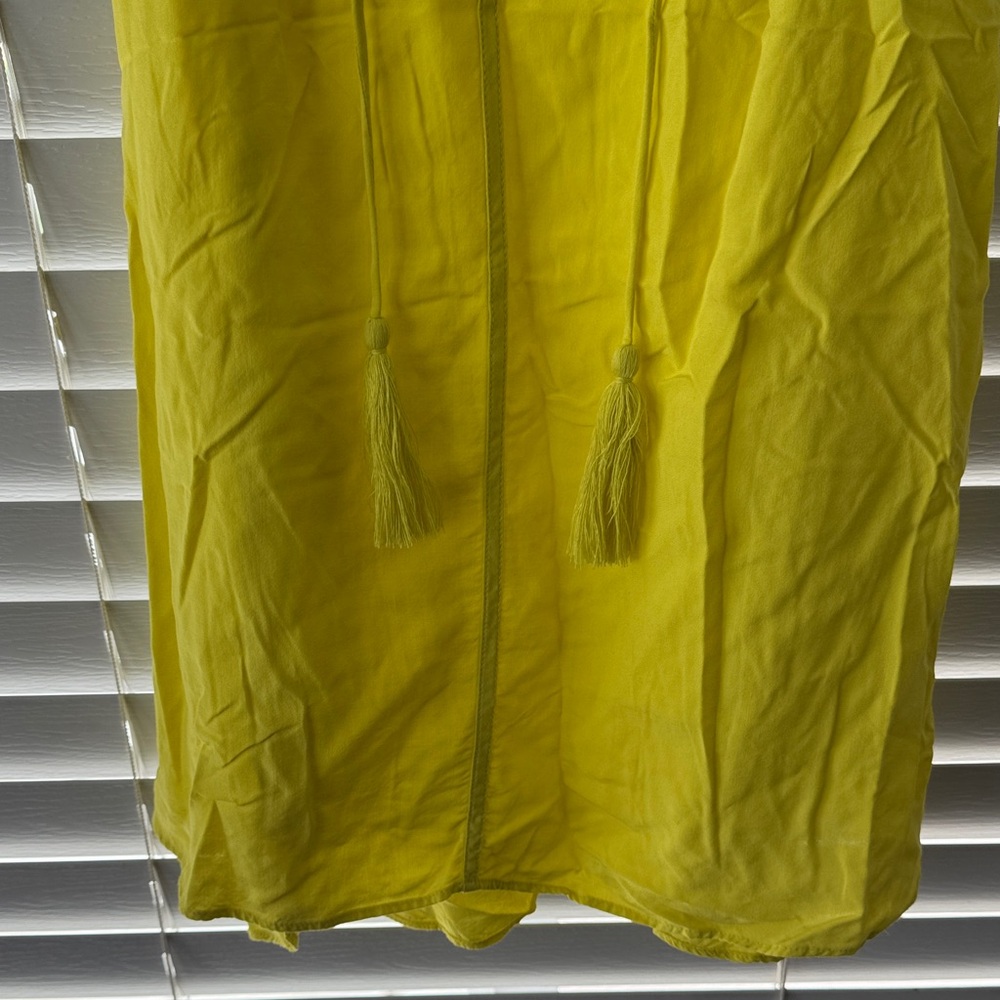 Banana Republic Vibrant Yellow V-Neck Dress - Picture 3 of 5